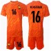 Frankrike Mike Maignan #16 Keeper Bortedraktsett Barn EM 2024 Kortermet (+ Korte bukser)